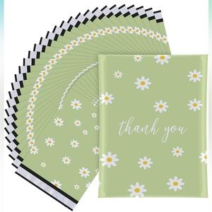 (20) Flower Green Poly Mailers